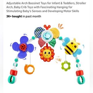 Huanger Colorful Baby play  Toy Arch with Hanging Toys